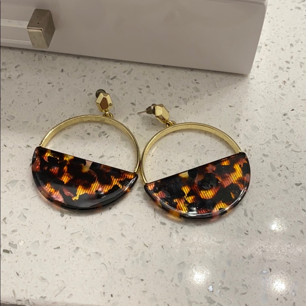Tortoise shell hoops